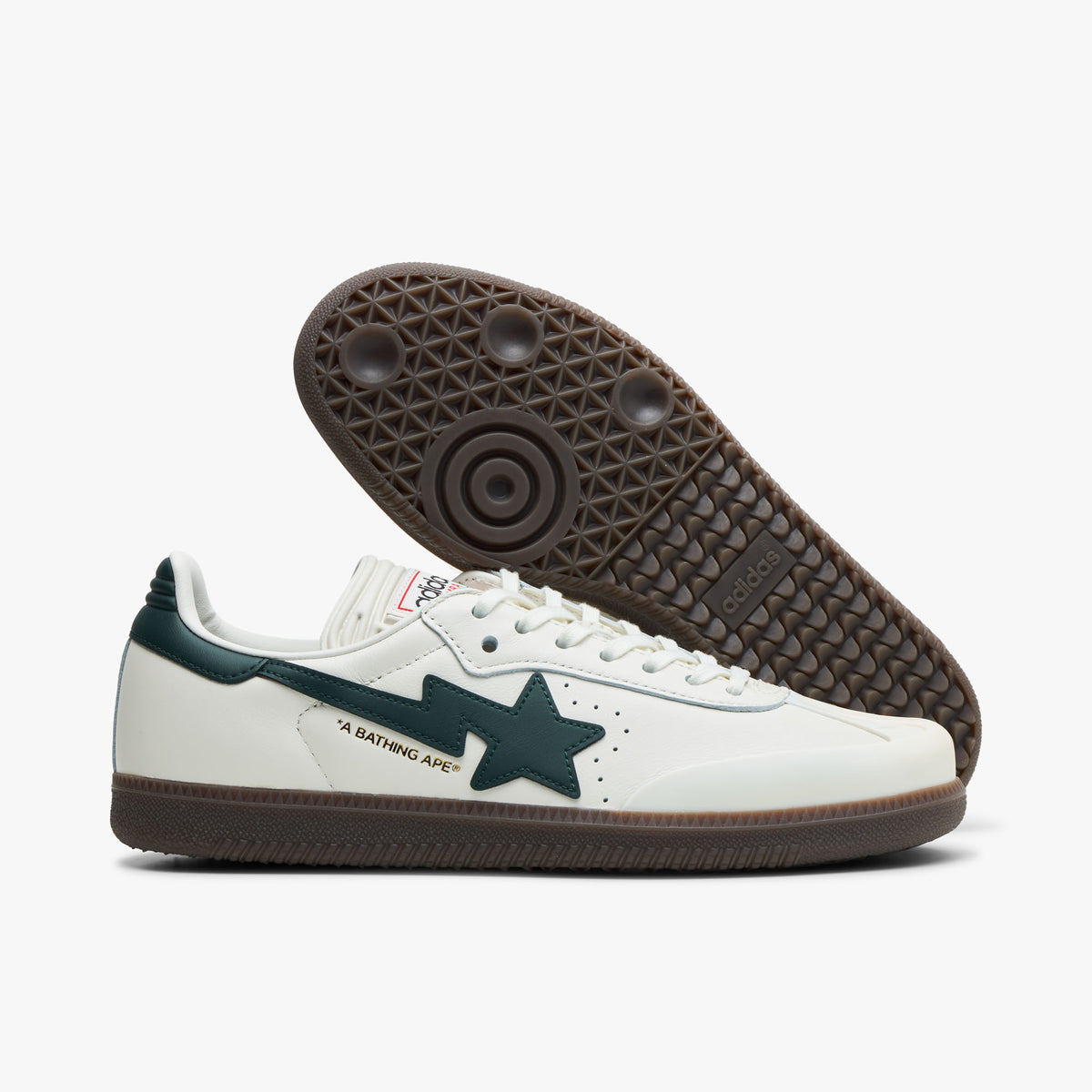adidas x BAPE Samba World Cup Off White / Shadow Green - Gum