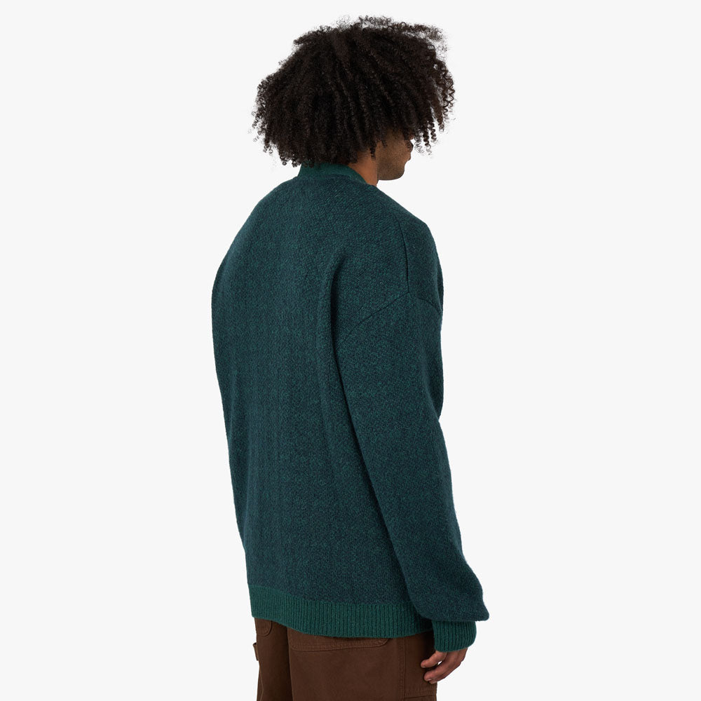 Palmes Inter Knitted Cardigan / Dark Green – Livestock