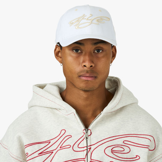 4YE Signature Faded Lo Pro Cap White / Cream