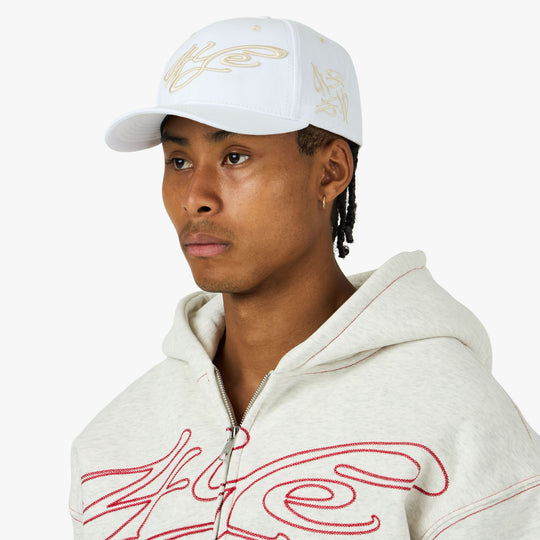 4YE Signature Faded Lo Pro Cap White / Cream