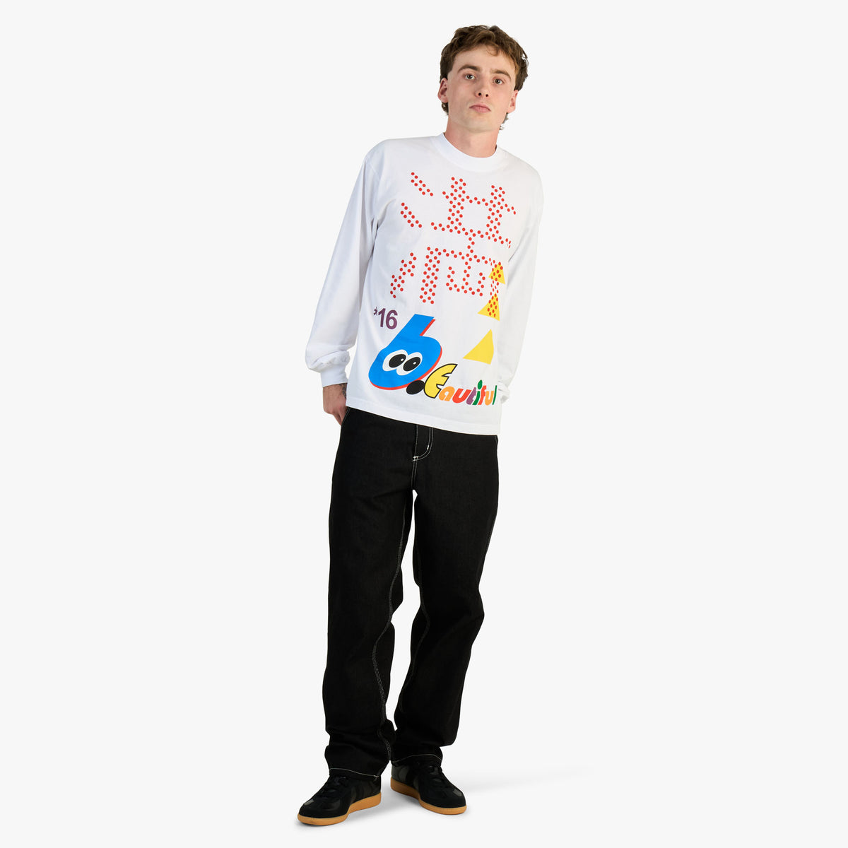 b.Eautiful Parking Longsleeve / White