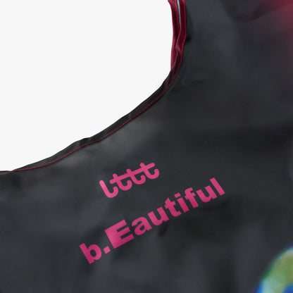 b.Eautiful x LTTT Globe Reusable Bag XL Black/Green
