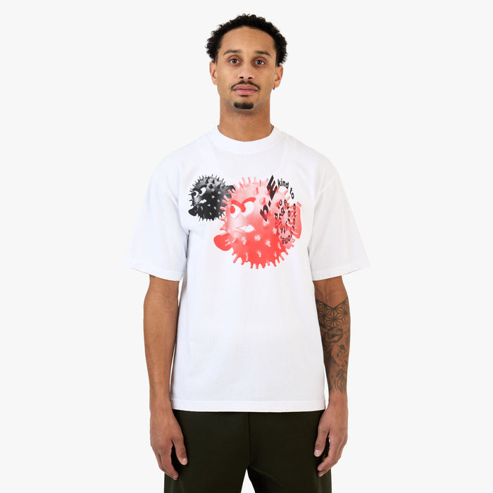 T-shirt Blanc b.Eautiful x LTTT Puffy Fish 1