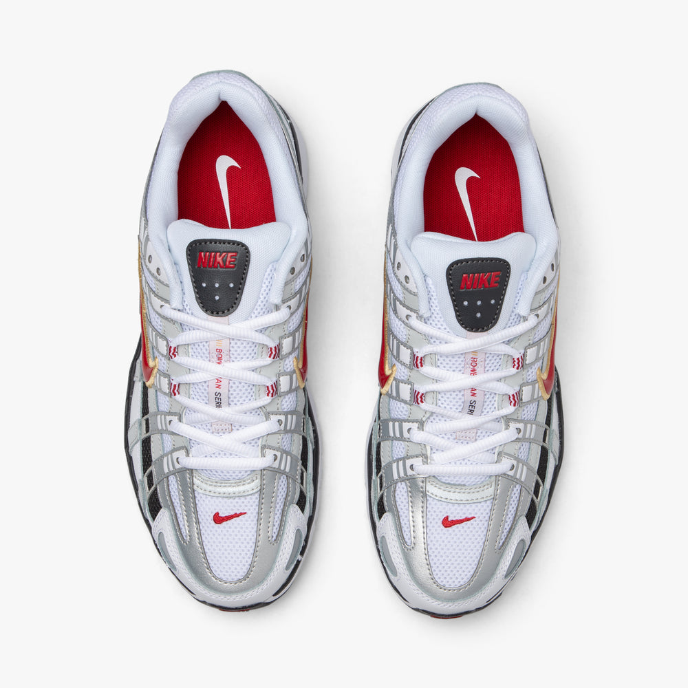 Nike P-6000 White / Varsity Red - Metallic Platinum – Livestock