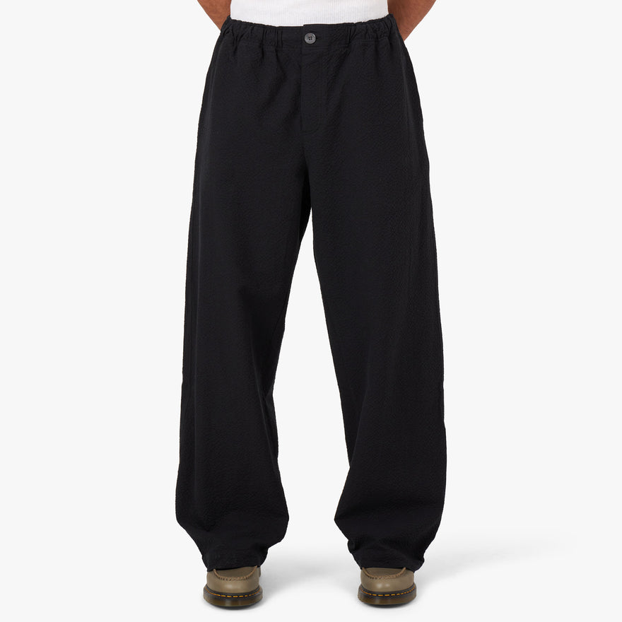 mfpen Easy Trousers Seersucker / Black – Livestock