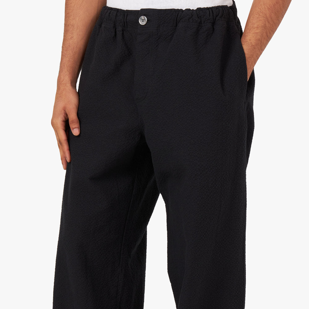 mfpen Easy Trousers Seersucker / Black