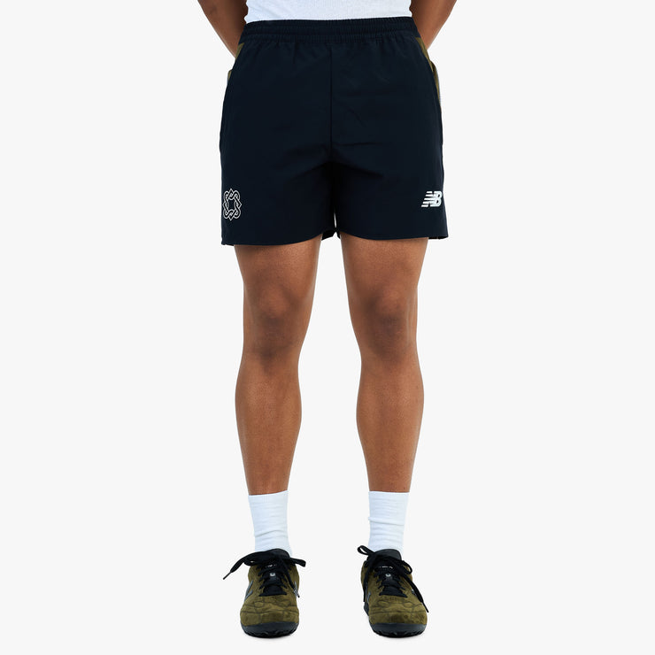Short New Balance x Lack of Guidance Noir / Vert Militaire Foncé 1