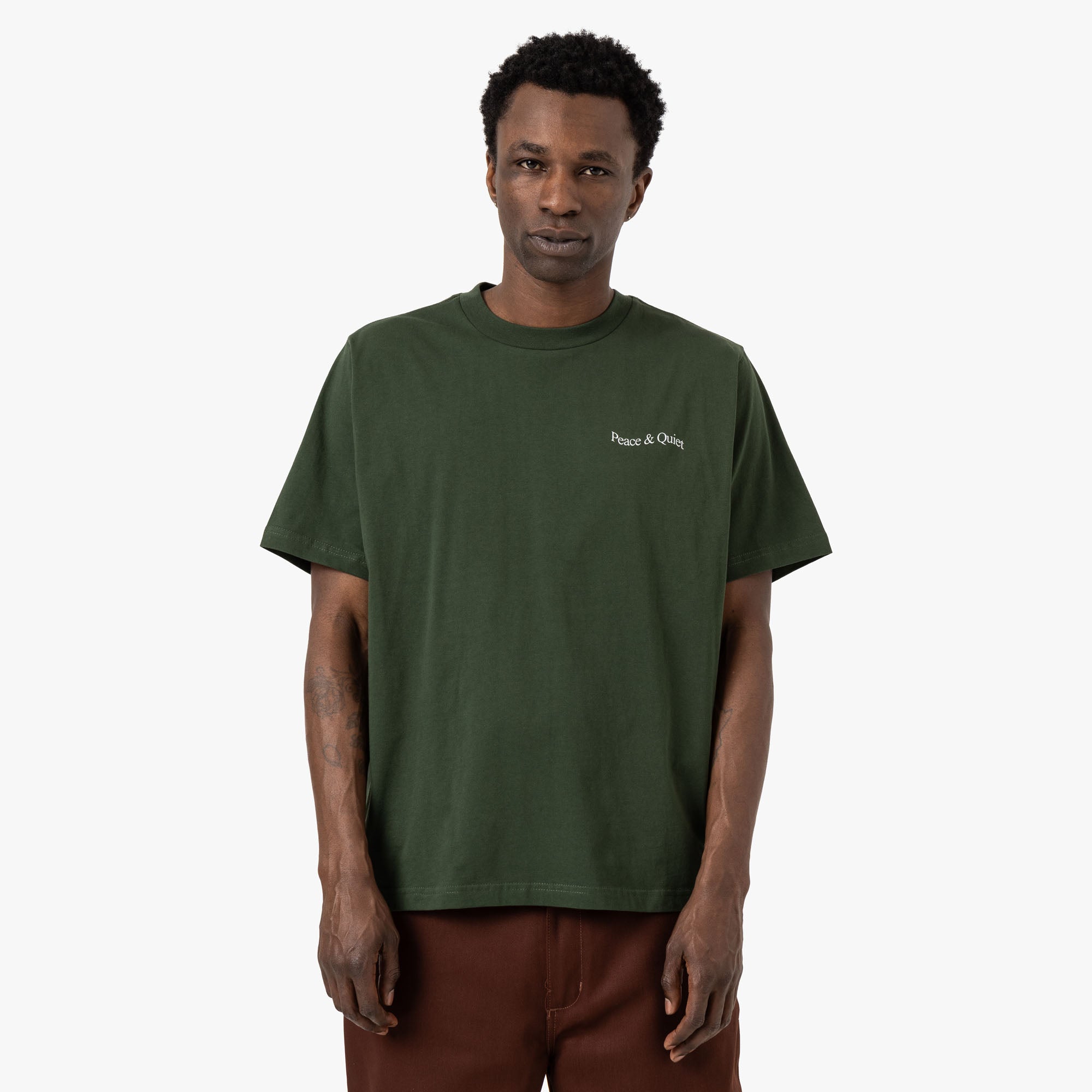 Museum Of Peace & Quiet Wordmark T-Shirt / Forest 1