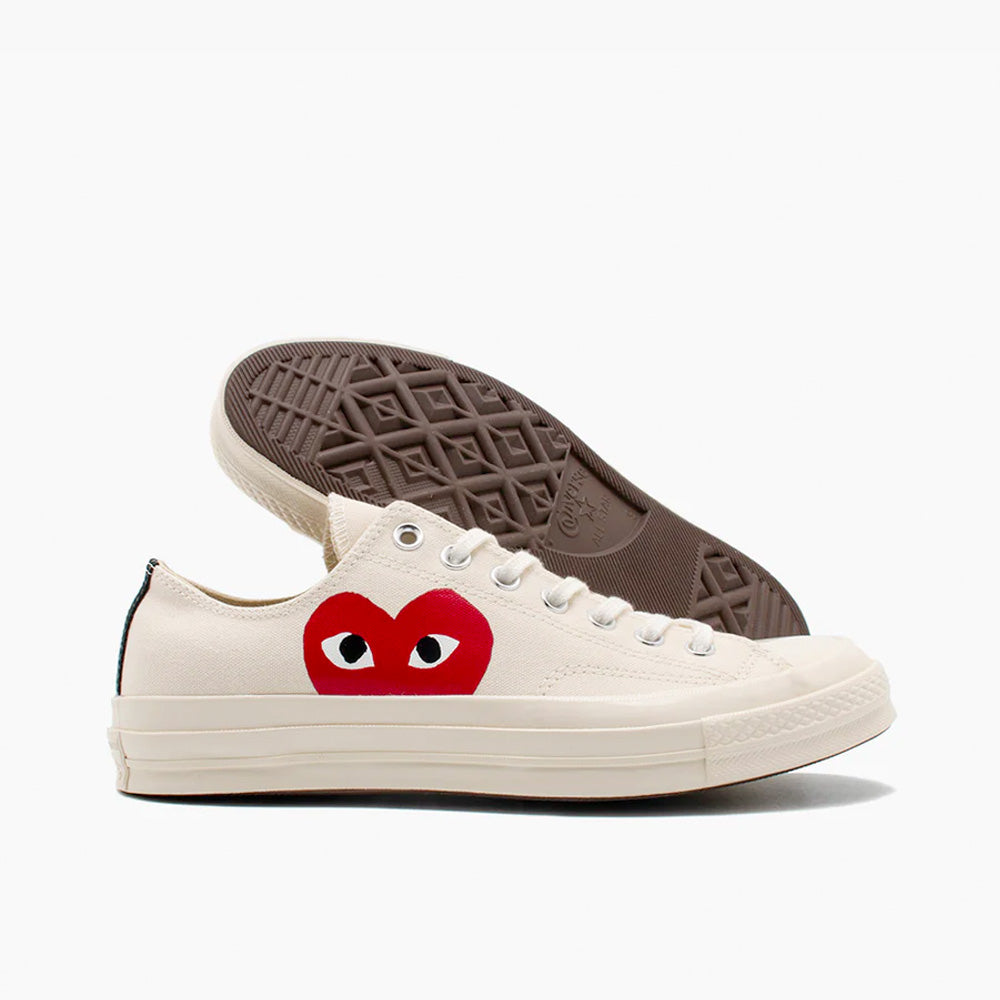 Beige comme des garcons converse best sale