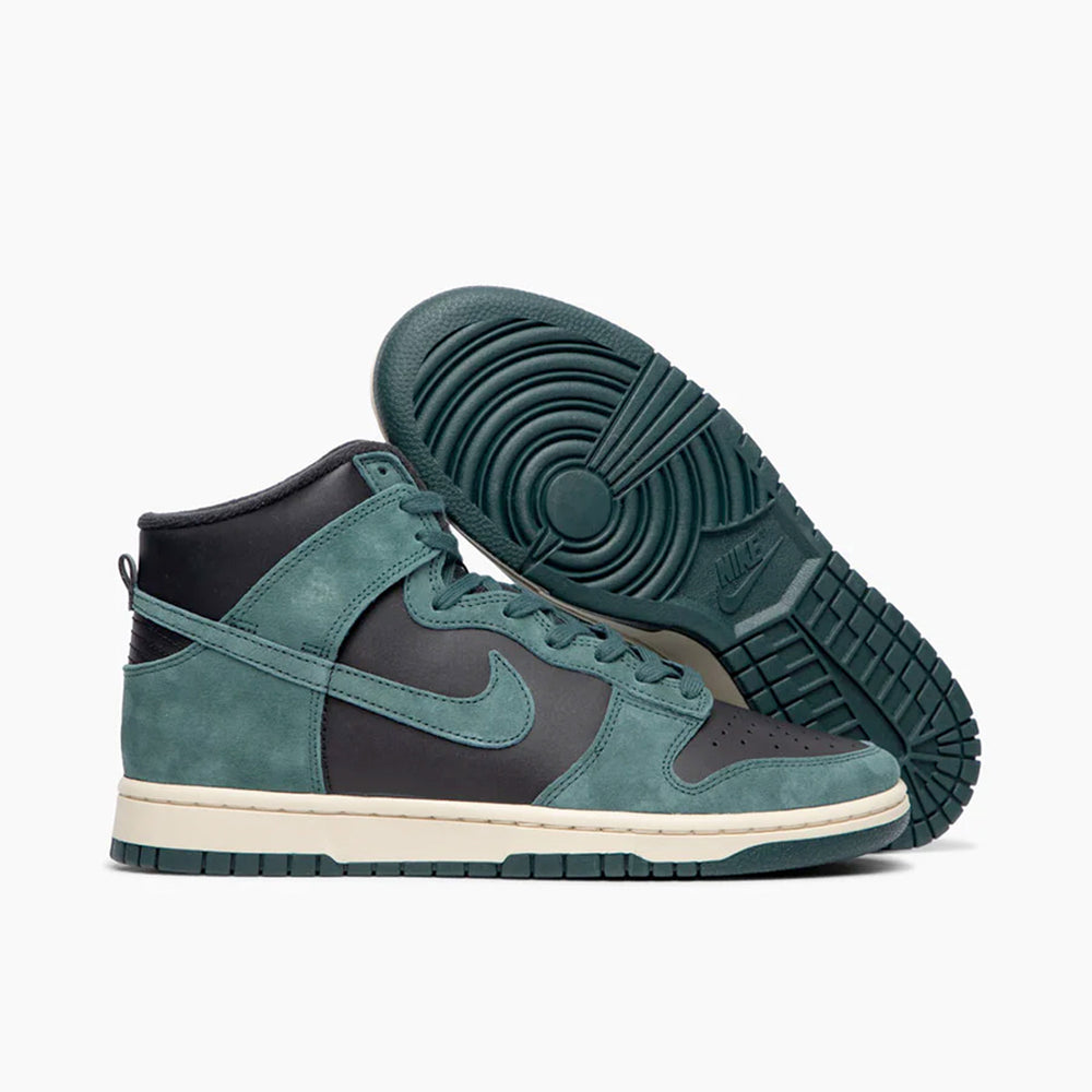 Nike Dunk High Retro PRM Black / Faded Spruce - Light Cream