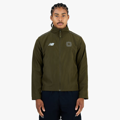 New Balance x Lack of Guidance Veste Réversible Vert Militaire Foncé / Noir - Néon
