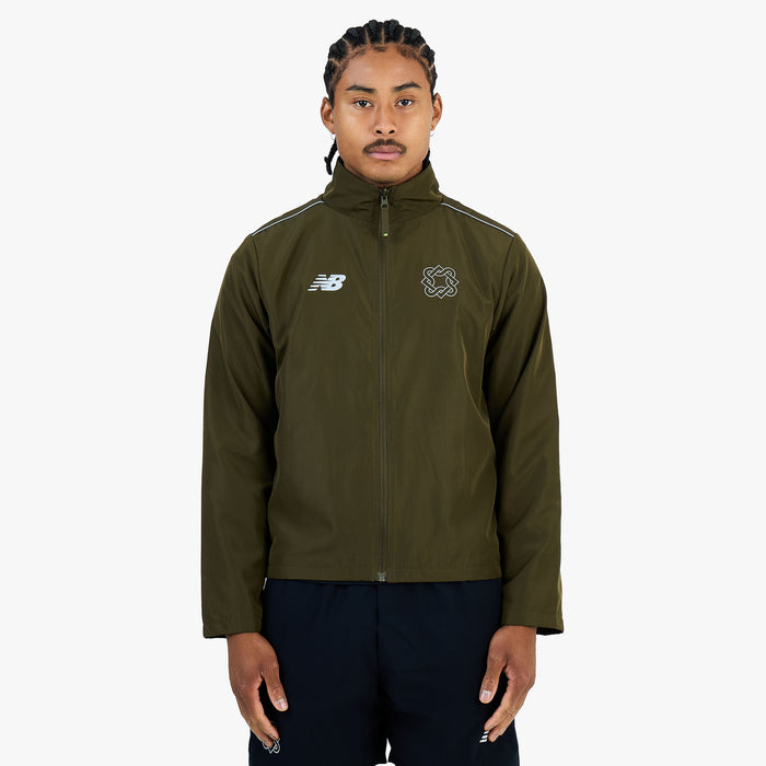New Balance x Lack of Guidance Reversible Jacket Dark Military Green / Black - Neon 1