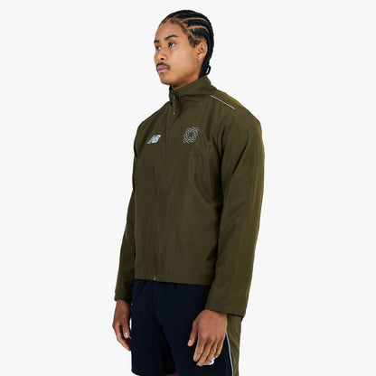 New Balance x Lack of Guidance Veste Réversible Vert Militaire Foncé / Noir - Néon