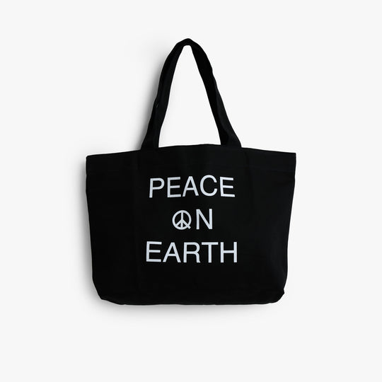 Museum of Peace and Quiet Earth Tote Bag / Black