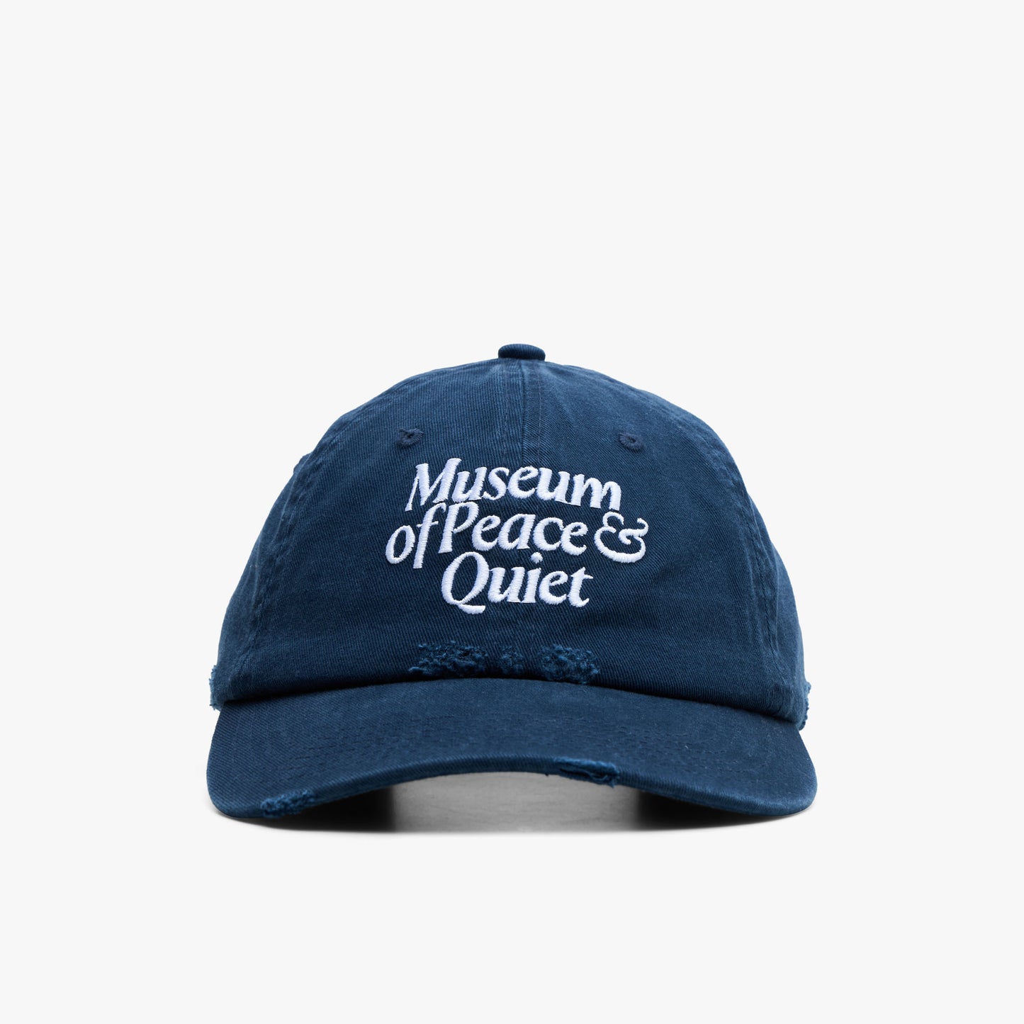 Museum of Peace and Quiet Mid Century Distressed Dad Hat / Navy