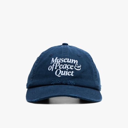 Museum of Peace and Quiet Mid Century Distressed Dad Hat / Navy