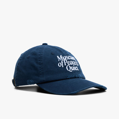 Museum of Peace and Quiet Mid Century Distressed Dad Hat / Navy
