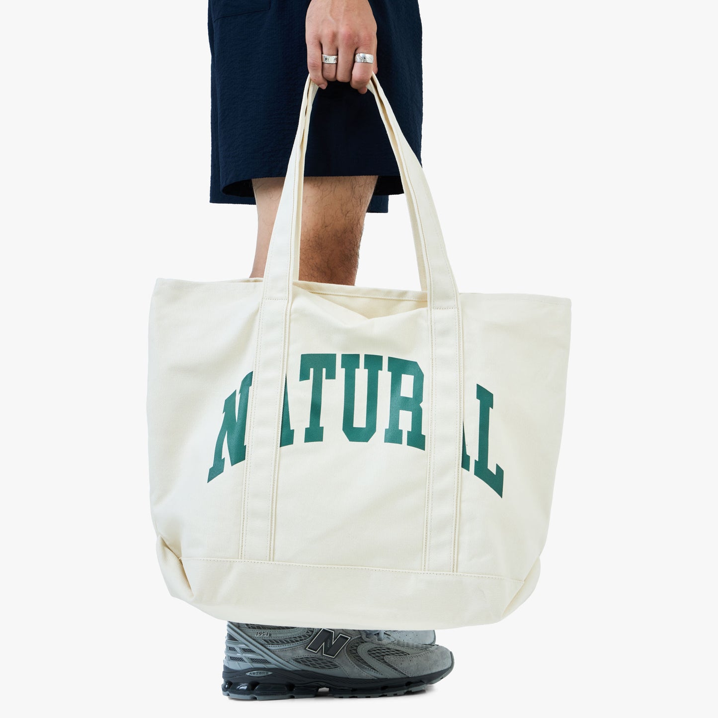 Museum of Peace and Quiet Natural Boat Tote / Bone