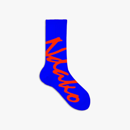 Moonshine Boulot Ndako Chaussettes / Bleu électrique
