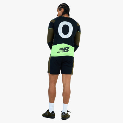 Maillot manches longues New Balance x Lack of Guidance Dark Military Green / Black - Neon