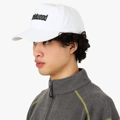 Metalwood Logo 5-Panel Hat White