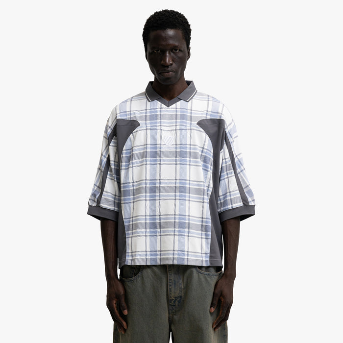 Metalwood Paneled Polo à manches 3/4 / Glace 1