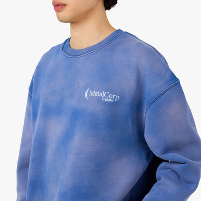 ** À NE PAS UTILISER PROBLÈMES JURIDIQUES ** Molleton col rond Metalwood Metalcorp Azure