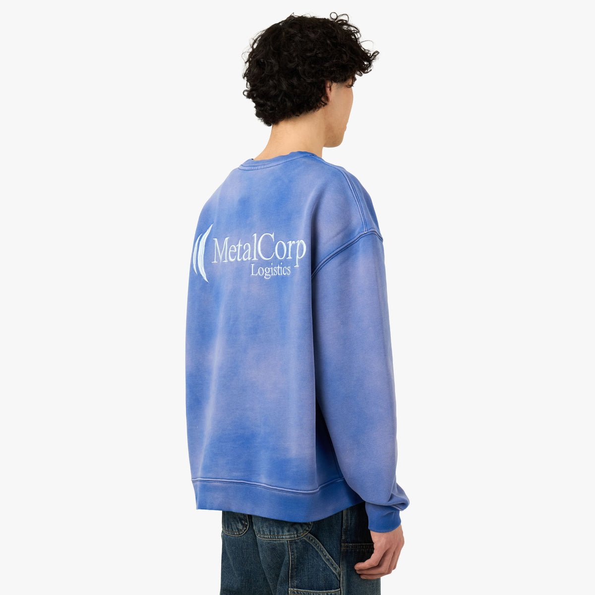 ** À NE PAS UTILISER PROBLÈMES JURIDIQUES ** Molleton col rond Metalwood Metalcorp Azure