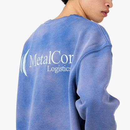 ** À NE PAS UTILISER PROBLÈMES JURIDIQUES ** Molleton col rond Metalwood Metalcorp Azure
