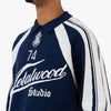 Metalwood Knit Football Top Navy 4