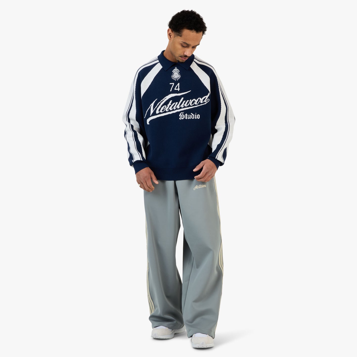 Maillot de football en maille Metalwood Marine