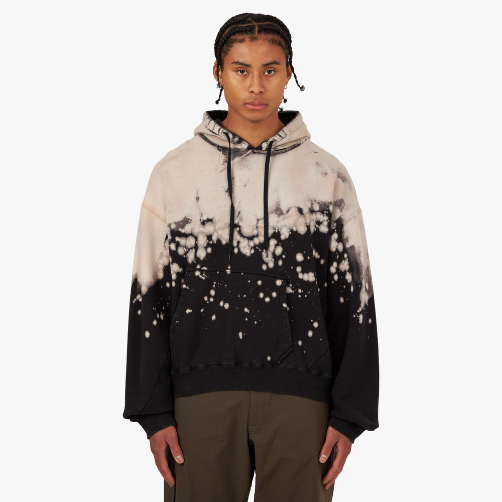 NOMA t.d. Hand Dyed Twist Pullover Hoodie / Black