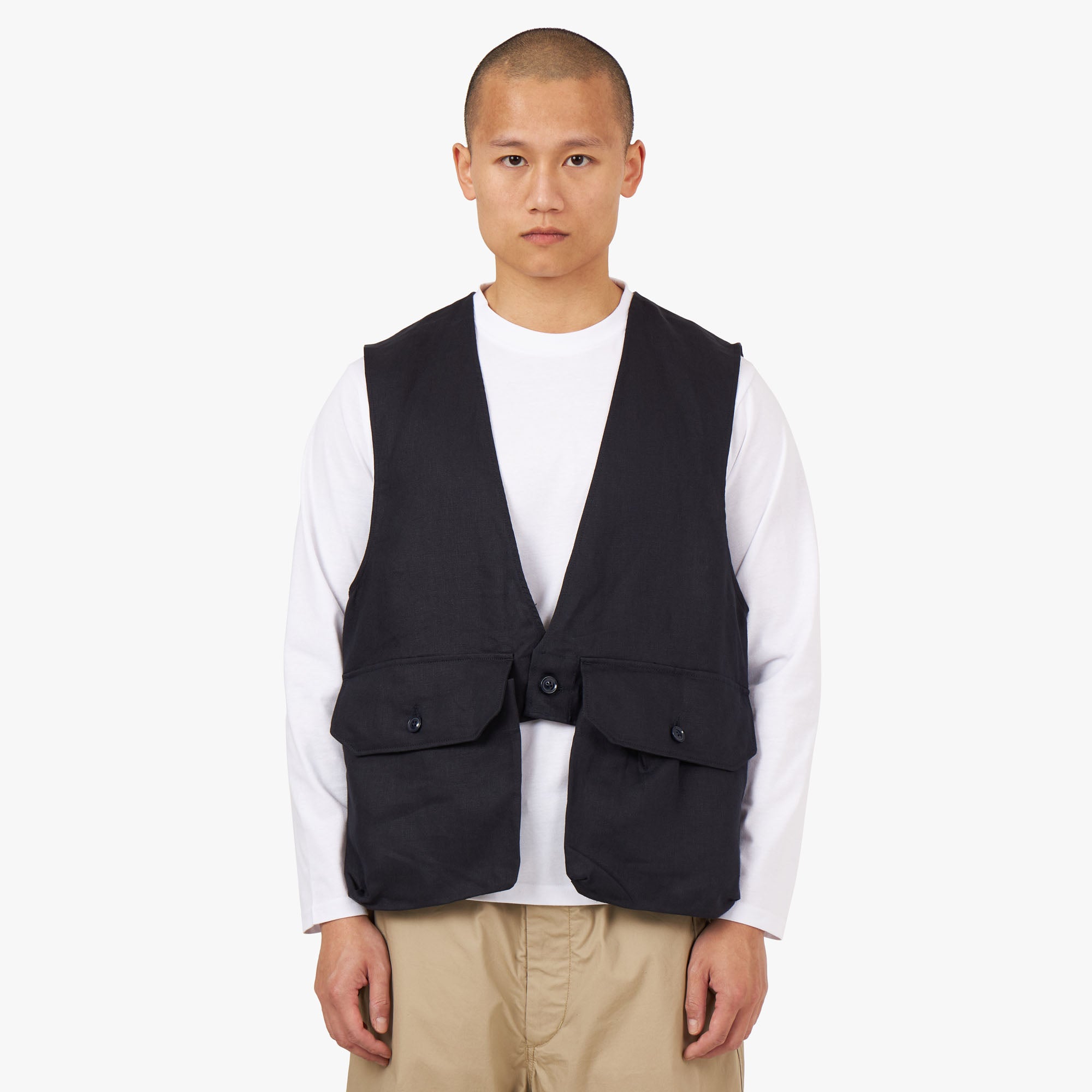 Engineered Garments Fowl Vest / Navy – Livestock