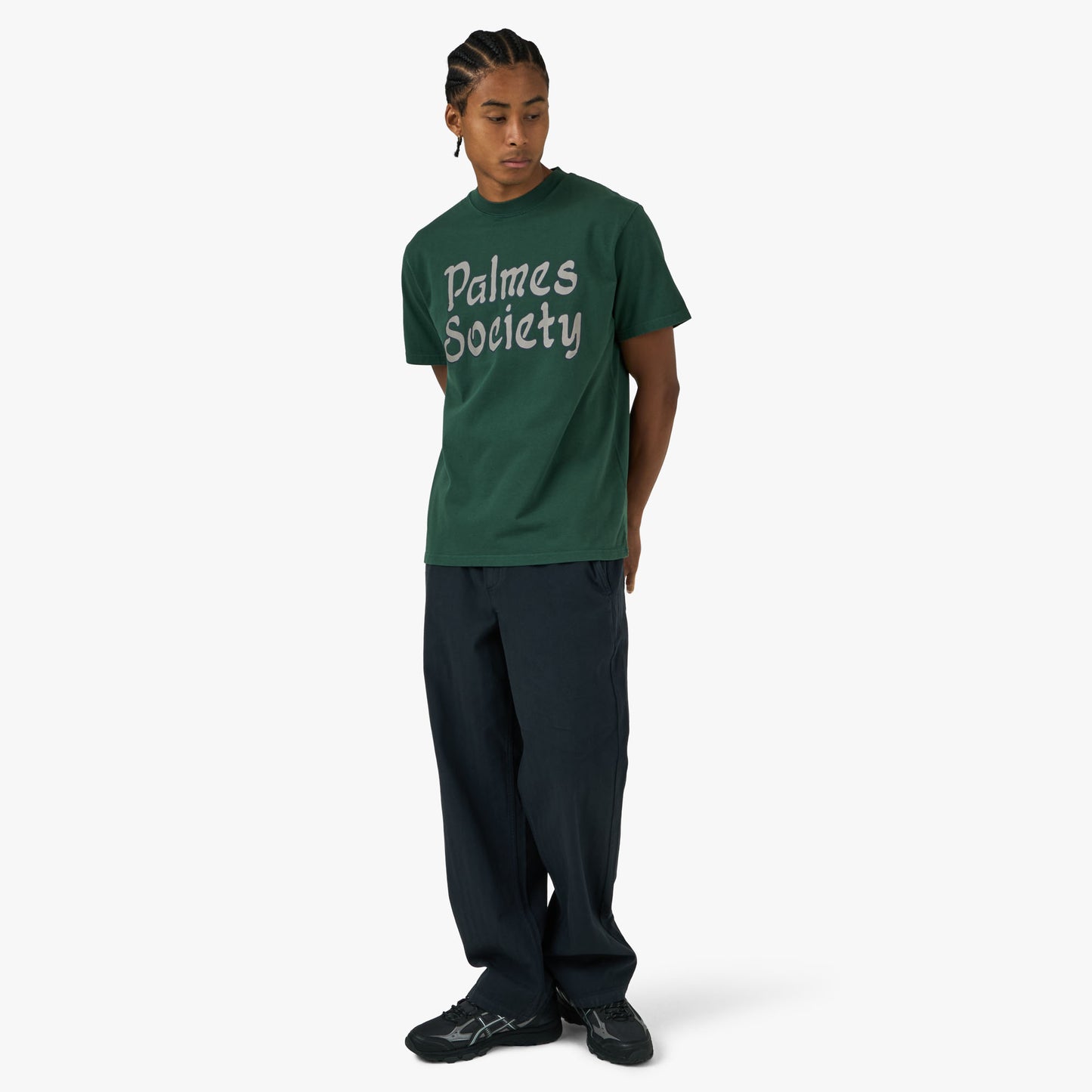 Palmes Society T-Shirt Dark Green