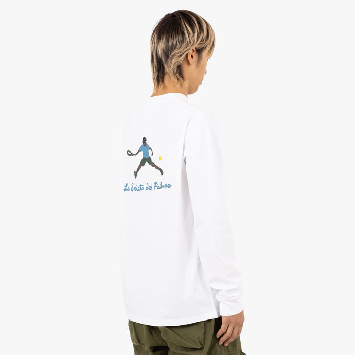 Palmes Society LS T-Shirt / White 1