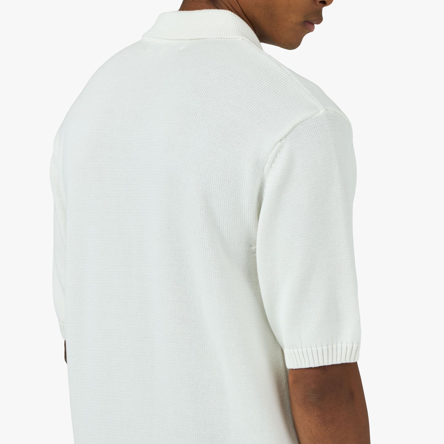 Palmes Polo en tricot Blanc Cassé
