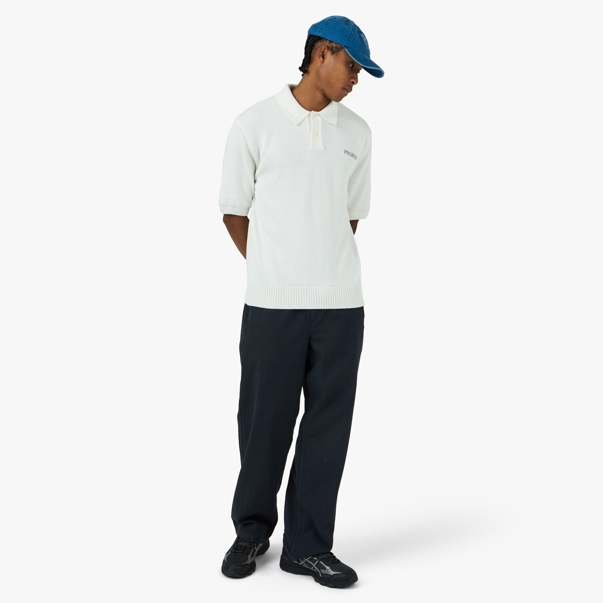 Palmes Lucien Herringbone Trousers Black | Livestock