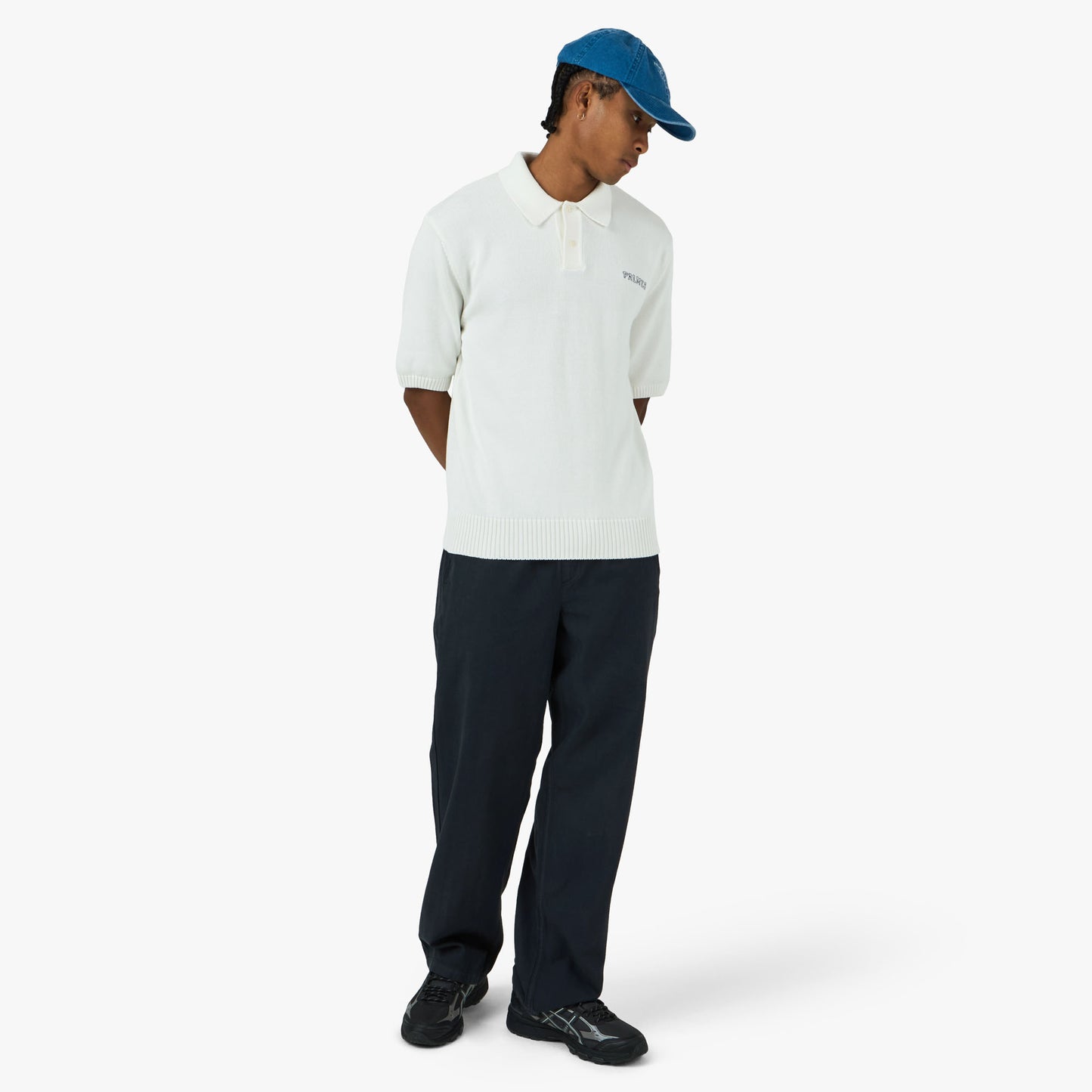 Palmes Lucien Pantalon à chevrons Noir