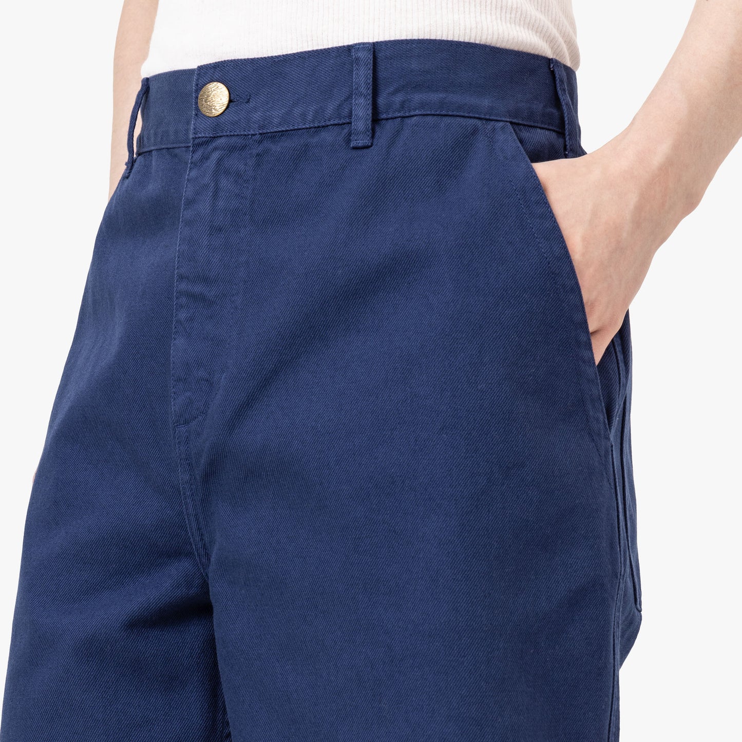 Palmes Twill Patch Shorts Blue