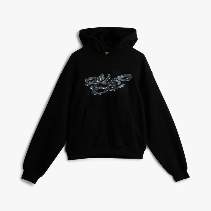 4YE Signature Rhinestone Hoodie / Black 1