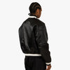 Patta Script Logo Satin Varsity Jacket Black 2