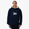 Sweat à capuche logo chenille Patta / Bleu marine 1