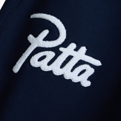 Patta Chenille Logo Jogging Pants / Navy