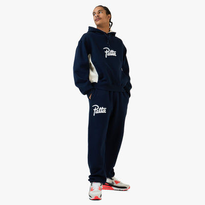 Patta Chenille Logo Jogging Pants / Navy