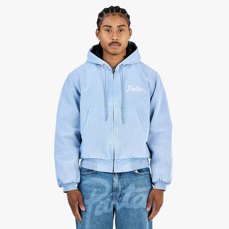 Patta Peace Canvas Hooded Jacket / Blue 1