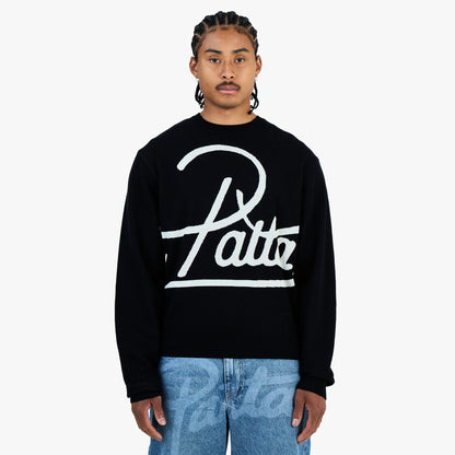 Patta Hearted Jumper / Black