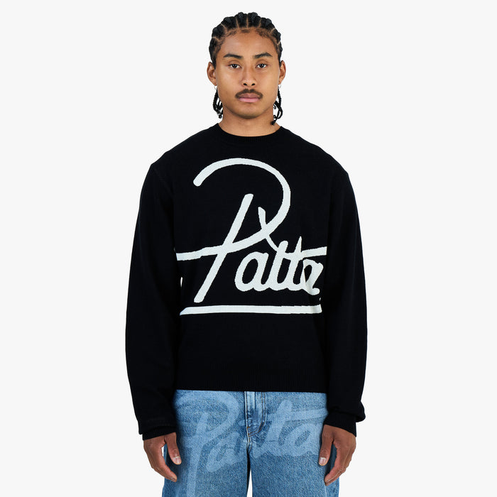Patta Hearted Jumper / Black 1