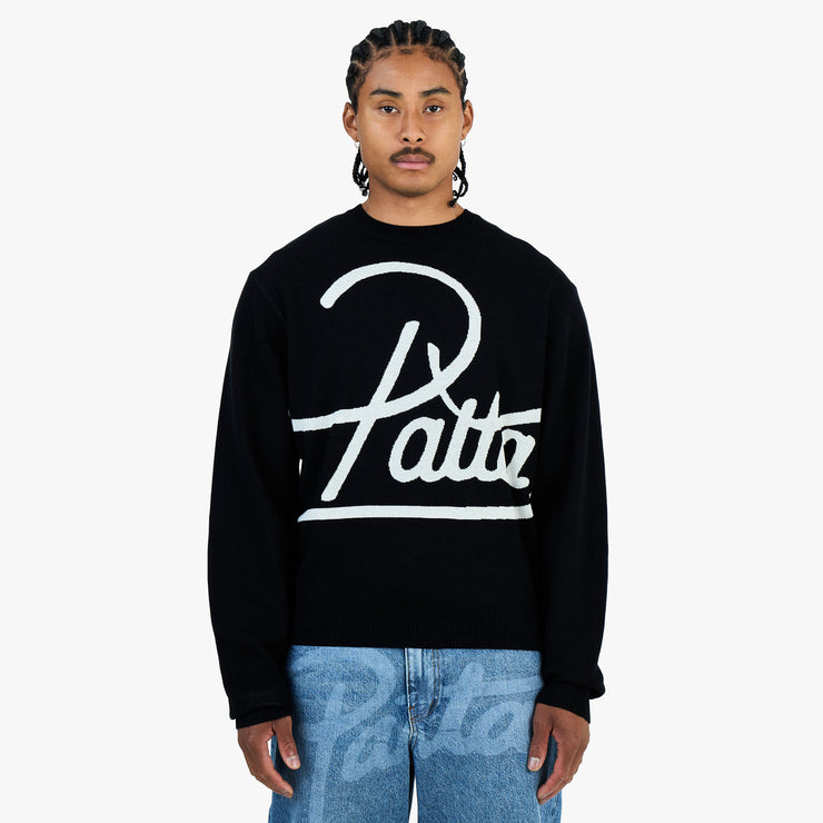 Patta Hearted Jumper / Black 1