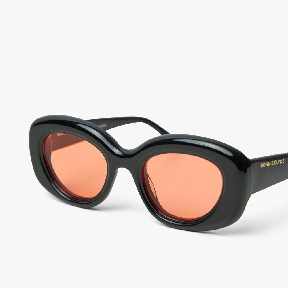 Bonnie Clyde Portal Lunettes de soleil Noir / Orange