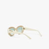 Bonnie Clyde Portal Sunglasses Off White / Green 3